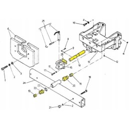 Kaiščių, plokščių ašių komplektas, c 330 360