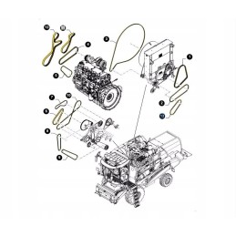 Hidraulinio siurblio pavaros diržas 84384158 new hollad