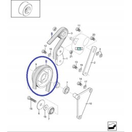 Generatoriaus diržas 89835683 tx new holland cnh