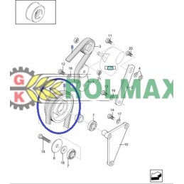 Generatoriaus diržas 89835683 tx new holland cnh