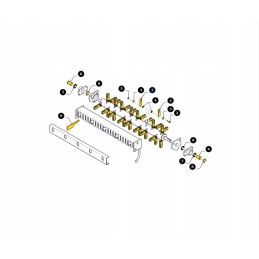 Pašarų kombaino peilis 84037550 new holland original cnh
