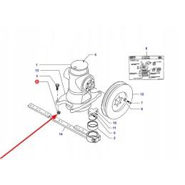 La322705650 veržlė su flanšu m12