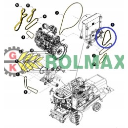 Ventiliatoriaus diržas 393519 new holland cnh