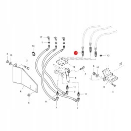 Massey Ferguson LA322794550 dvigubas kištukas, originalus