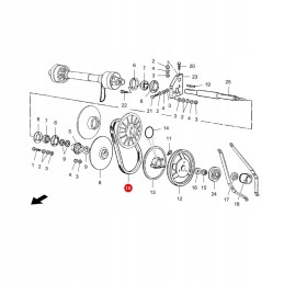 Massey Ferguson 1960189 Gates trapecinis diržas
