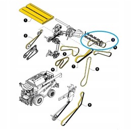 Pas new Holland cr 3hbx3510 84188121 cnh