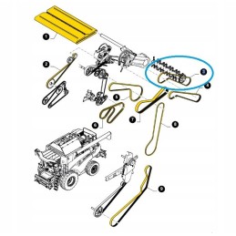 Diržas new Holland cr 3hbx3510 84188121