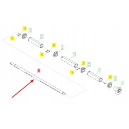 101268491 nuožulniojo konvejerio galinis volas