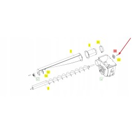 100035093 pleištas su nosimi 8 x 7 x 50 mm