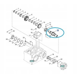 Walek dėklas af afx ct 386mm l cnh 84071392