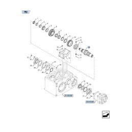 Walek dėklas af afx ct 386mm l cnh 84071392