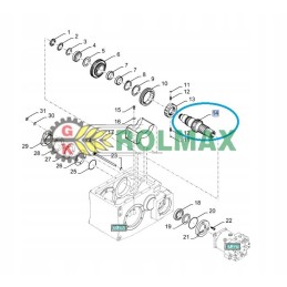 Walek dėklas af afx ct 386mm l cnh 84071392