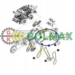 Šaudyklės pavaros diržas 84057482 new holland cnh