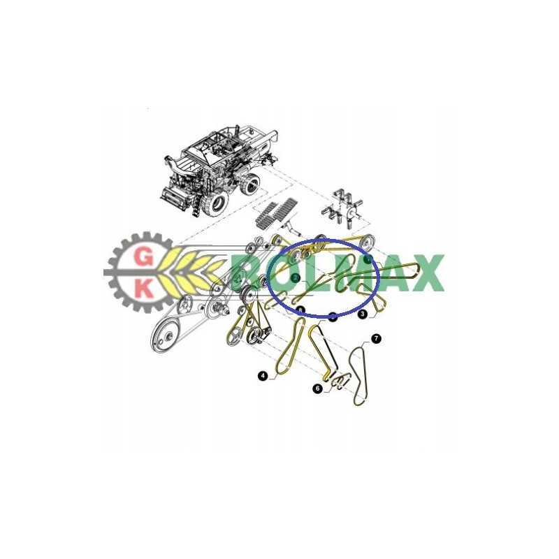 Šaudyklės pavaros diržas 84057482 new holland cnh