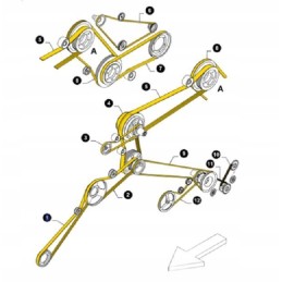 New Holland TF TX 89593400 cnh surinkimo diržas