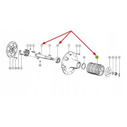 173600 0 variklio galios pavaros komplektas