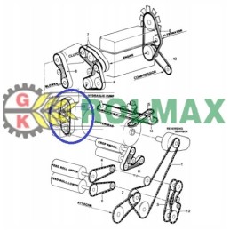 V formos diržas 80851791 new Holland cnh