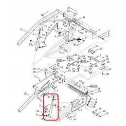 Hidraulinis cilindras new Holland korpusas cnh 8444796