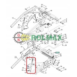 Hidraulinis cilindras new Holland korpusas cnh 8444796