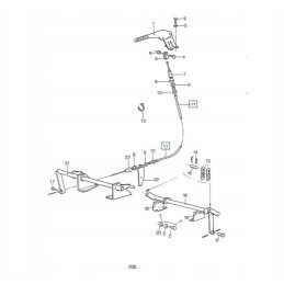 New Holland TX TF rankinio stabdžio trosas