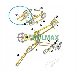 Pas new Holland tx 4hb4240 80922911 vartus