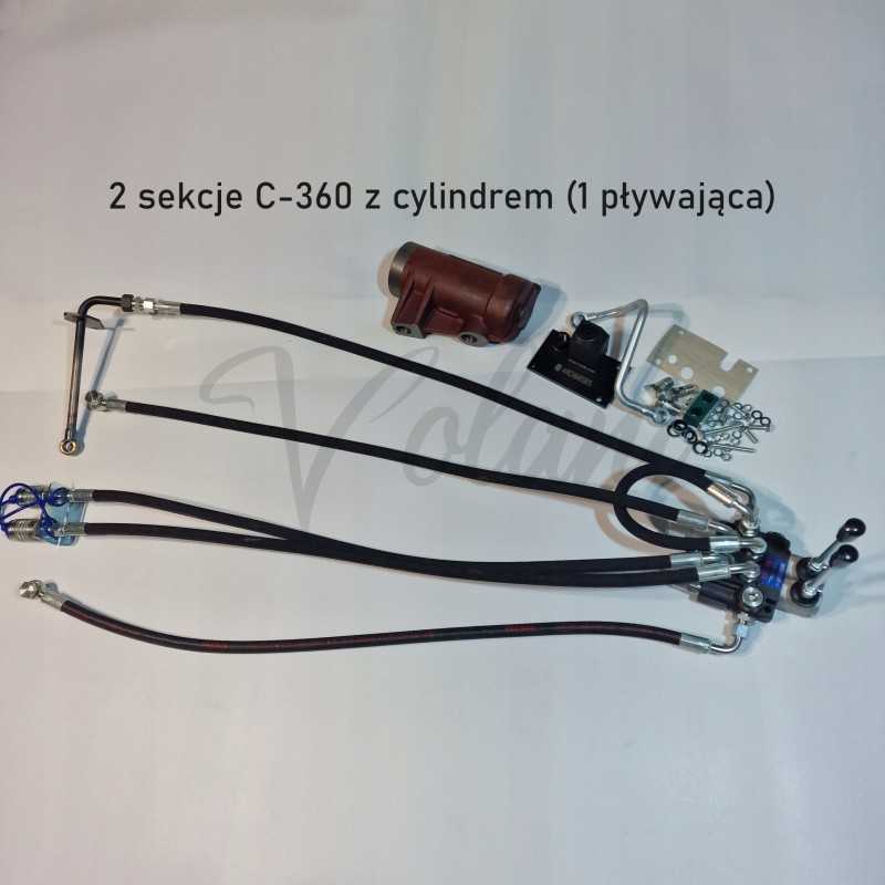 2 sekcijų skirstytuvas C 360, išorinis, plūduriuojantis