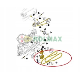 New Holland dalgio pavaros diržas 84291570