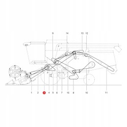 V formos diržas massey ferguson la344311232 originalus