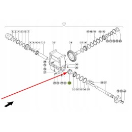 627635 0 dešiniojo rotoriaus krumpliaračio kūginė pavara