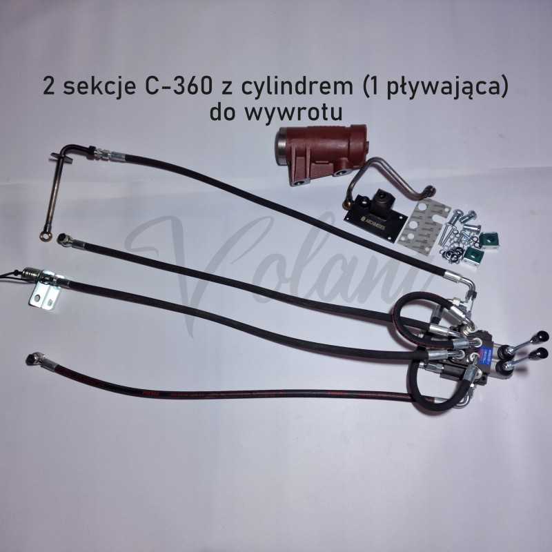 2 sekcijų išorinis skirstytuvas su 360 iškrovimu