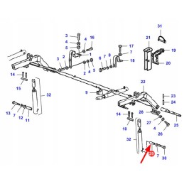 La321023050 ritės rėmo tarpiklis