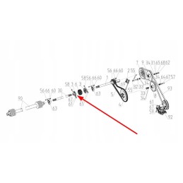 100516675 grūdų išleidimo kampinis krumpliaračio velenas