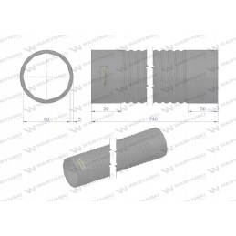 Oro filtro kabelis fi 80 iš 056 bizon motog