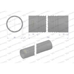 Oro filtro kabelis fi 80 iš 056 bizon motog