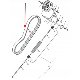 71398384 kompozitinis trapecinis diržas 2c x 3440 la