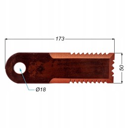 New Holland John Deere pašarų kombaino peilis