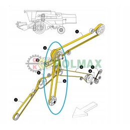 Eigos diržas new holland tx tf 80440780