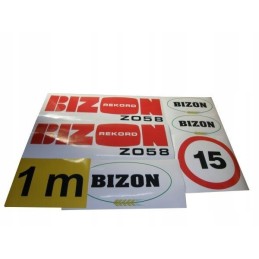 Stumbrų rinkinio lipdukas iš 58 nakbizon58