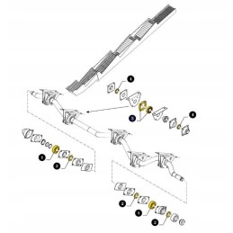 New Holland tc 428011 cnh kratytuvo veleno guolis