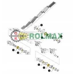 New Holland tc 428011 cnh kratytuvo veleno guolis