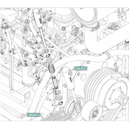 Hidraulinis cilindras new holland cnh 87534698
