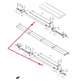 D28285817 padavimo juostos voleliai l 1172 mm