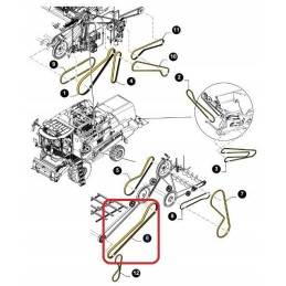 Pavarų dėžės diržas new holland tc 84192753 cnh