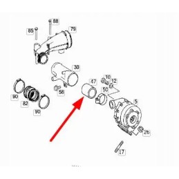 A5429970052 turbokompresoriaus guminė jungtis