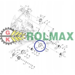 Tiekimo grandinės ratas 84280322 new holland cnh