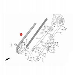 Claas 1425496 Gates V formos diržas
