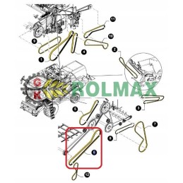 Pavarų dėžės diržas new holland tc 84192753