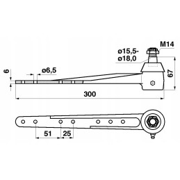 Jag21 0013 john deere dalgio galvutė seno tipo 16 18