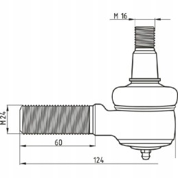Stumbrui tinka dalgio jungtis m16 x 1 5 m24 x 2