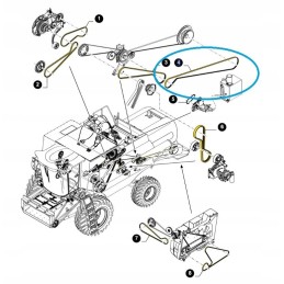 Ištraukimo diržas galinis newholland 2hbx5510 84076421 cnh